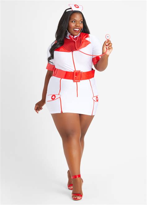 black nurse costume plus size|plus size nurse costume canada.